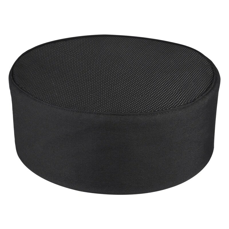 بيستومز-قبعة جمجمة شبكية قابلة للتنفس احترافية ، قبعة طهاة لتقديم الطعام ، حزام قابل للتعديل ، أسود
