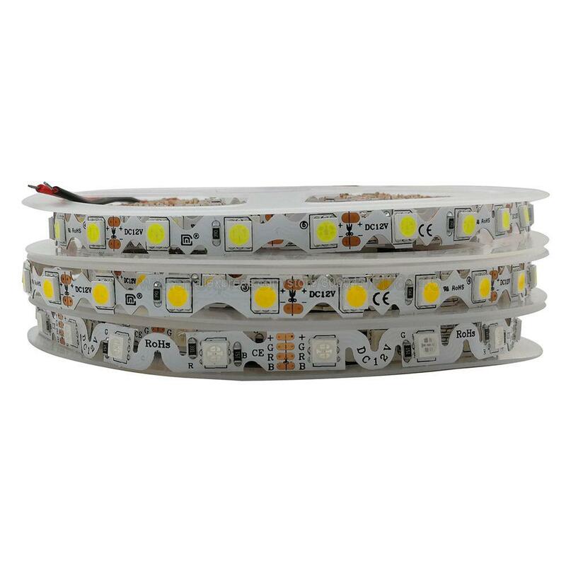 5 متر 5050 LED قطاع 60 المصابيح/متر S شكل الحرة الانحناء LED الشريط كول الأبيض الدافئة الأبيض RGB DC12V 24 فولت IP20 غير مقاوم للماء قناة الرسالة