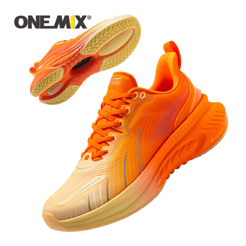 ONEMIX جديد توسيد احذية الجري للرجل رياضي التدريب أحذية رياضية في الهواء الطلق عدم الانزلاق مقاومة للاهتراء أحذية رياضية للرجال