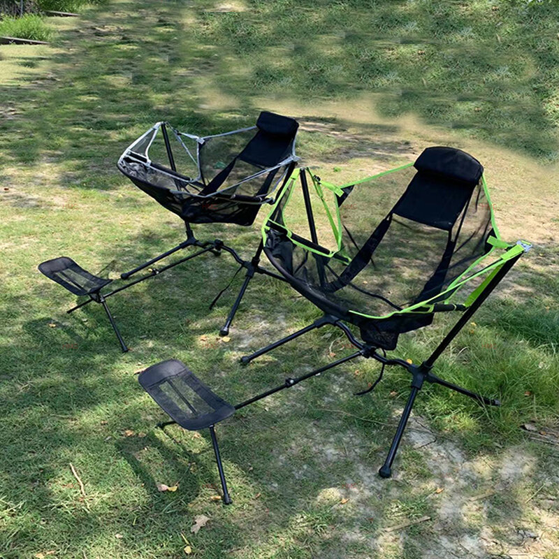 في الهواء الطلق للطي كرسي هزاز الاسترخاء كرسي المحمولة التخييم الصيد الشاطئ كرسي حديقة deck355 مسند للقدمين كرسي Footstool suitable for chairs