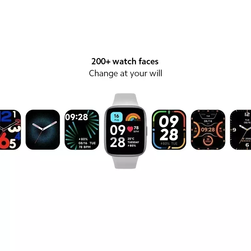 ساعة شاومي ريدمي 3 مع شاشة LCD ، معدل ضربات القلب ، الدم ، الأكسجين ، معدل ضربات القلب ، بلوتوث ، مكالمة صوتية ، 100 + أوضاع رياضية ، 1.83 بوصة ، [عرض عالمي]