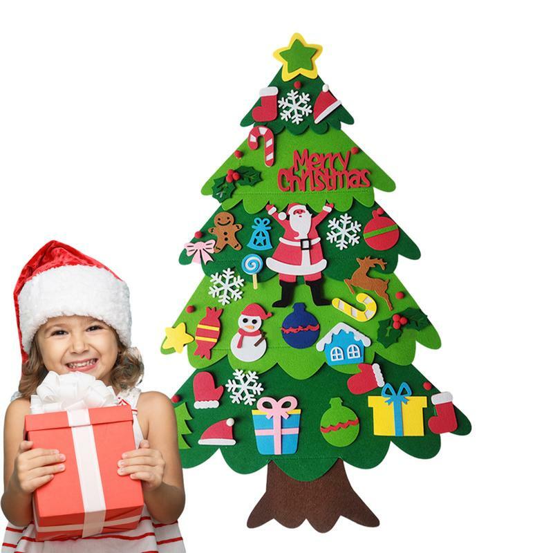 ورأى شجرة عيد الميلاد للديكور المنزل ، DIY بها بنفسك ضوء سلسلة ، والحلي للانفصال ، والشنق الجدار ، هدايا الأطفال ، 3ft