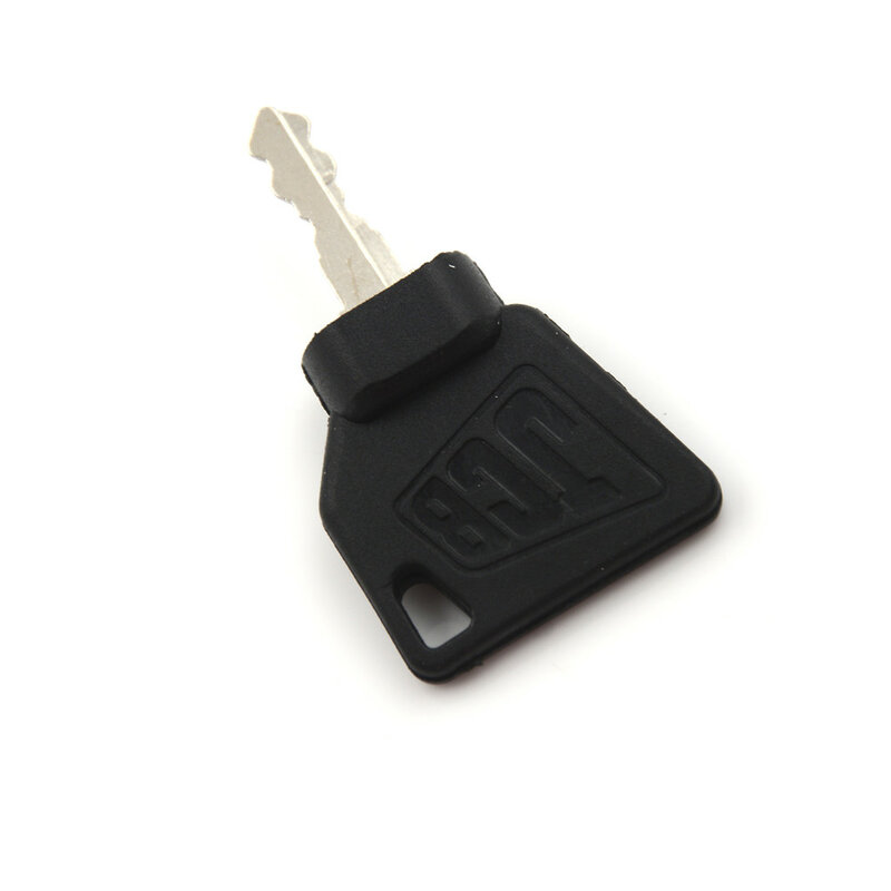 2 قطعة أسود JCB 3CX أجزاء حفار مصنع مفاتيح معدات الإشعال المقاوم للصدأ ميدالية مفاتيح استانلس ستيل للتبديل كاتب