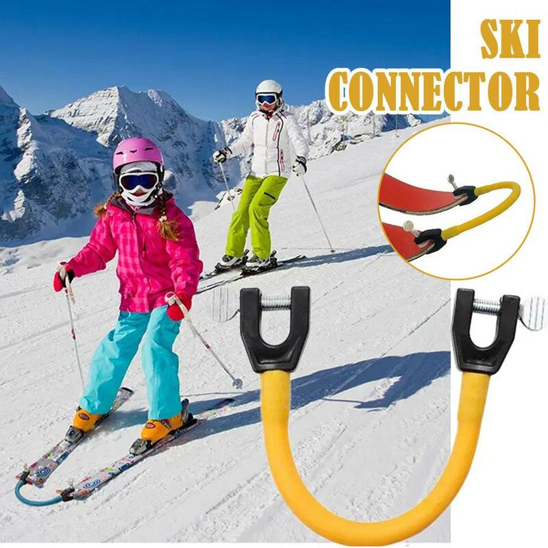 موصل طرف تزلج قابل للتعديل للمبتدئين ، إكسسوارات رياضية للتدريب في الهواء الطلق للأطفال ، تمارين التزلج ، مساعدات على الجليد للبالغين ، الشتاء ، D4T9