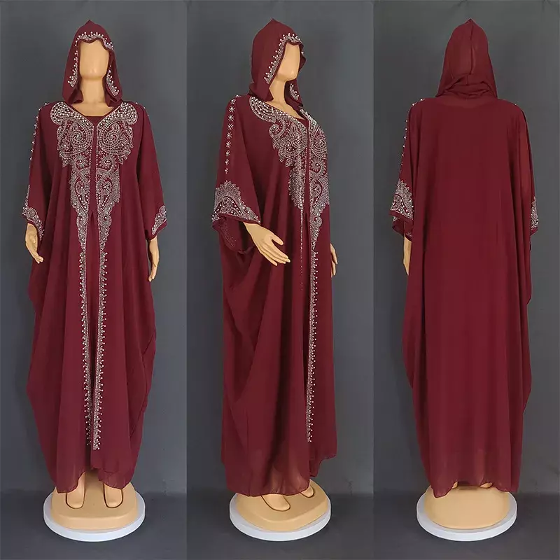 فساتين ماكسي الأفريقية للنساء ، فستان مسلم طويل ، جودة عالية ، ملابس عصرية لسيدة