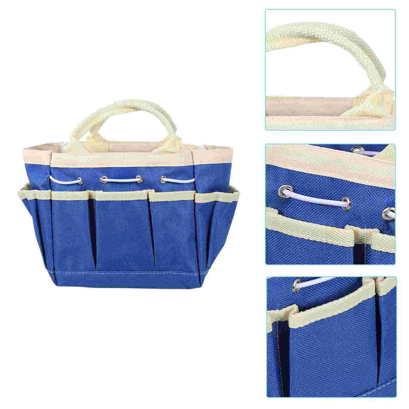 حقيبة تخزين أدوات البستنة المحمولة ، حقيبة حمل للحديقة ، منظم المنزل ، أزرق فاتح