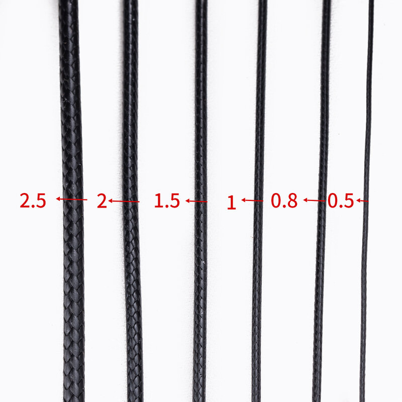 حبال نايلون بوليستر للسوار ، سلسلة مشمع مضفرة ، لوازم صناعة يدوية ، حبل خيط مطرز ، حبل مطرز ، 5 متر ، لفة 10 متر ، 0.5 مللي متر ، 0.8 مللي متر ، 1 مللي متر ، 1.5 مللي متر ، 2 مللي متر, 2.5 مللي متر