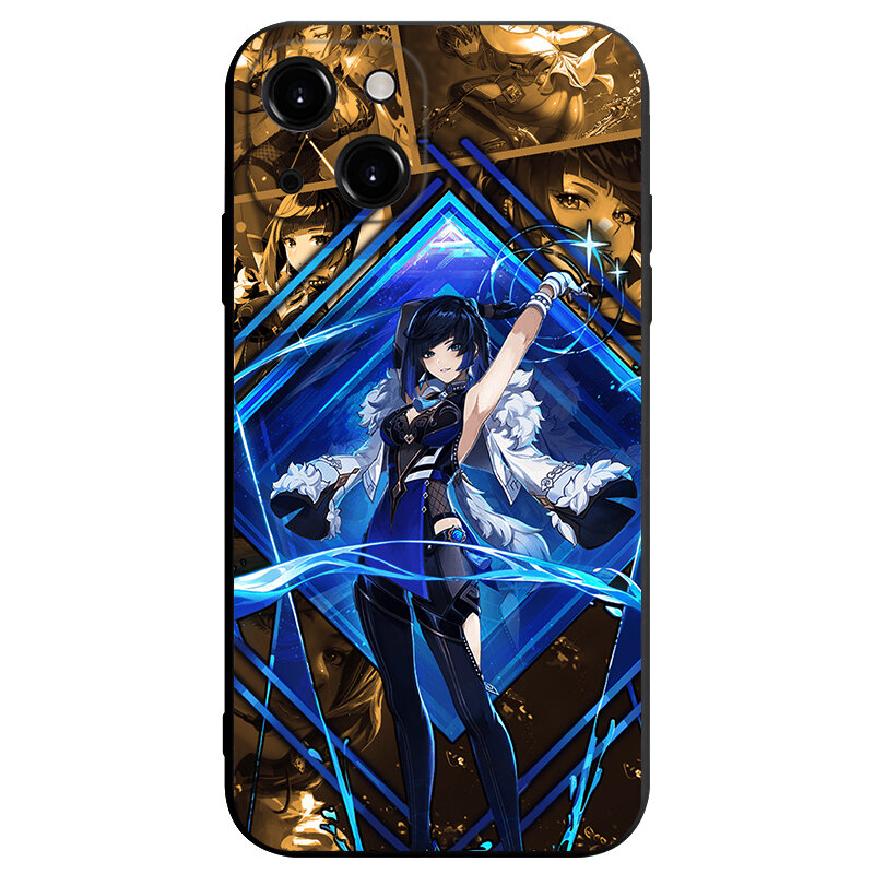 Genshin Impact Kazuha Diluc Ayaka Keqing Shenhe Tartaglia Phone Case For iPhone 14 13 12 11Pro Max Mini XS X XR SE 7 8 Plus Soft