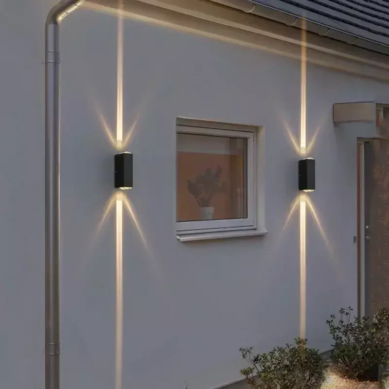 مصابيح حائط كري ضيقة لغرفة المعيشة ، الشرفة المنزلية ، تركيبات الحدائق ، الشرفة ، 15 60 درجة ، IP65