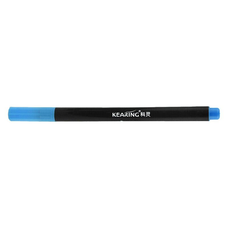 2 × النسيج ماركر أقلام الألوان الدائمة DIY بها بنفسك النسيج الملابس تي شيرت الأحذية ، الأسود والأزرق
