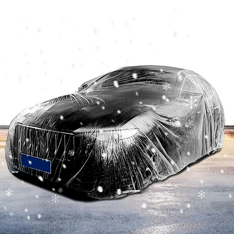 غطاء سيارة من البلاستيك للداخلية والخارجية ، ويغطي المطر واضحة ، ملابس سيارة شفافة ، حارس السيارة ، غطاء سيارة بولي ايثيلين مرنة ، والغبار