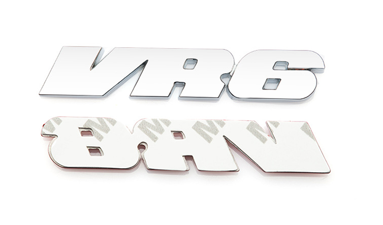 1 قطعة ثلاثية الأبعاد VR6 المعادن ملصق ل بولو جولف كاري التصميم ملصق مائي اكسسوارات شعار شارة