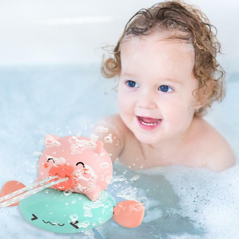 يختتم ألعاب حمام حيوانات البحر في حوض الاستحمام ويندوب بمحركات الاطفال وقت الاستحمام المياه متعة لطيف العائمة السباحة الأسماك للأطفال الصغار 1