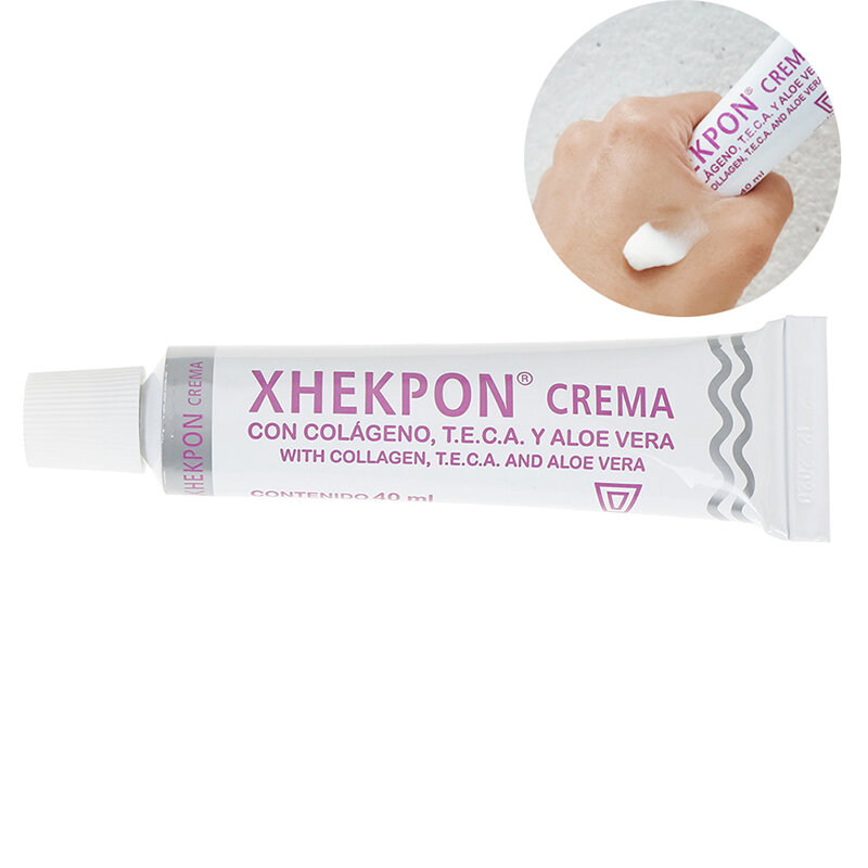 Xhekpon كريم تنظيف الوجه والرقبة ، كريم العناية بالبشرة مع الألوة فيرا الكولاجين تحلل ، كريم مكافحة الشيخوخة ، ترطيب الجلد ، 40 مللي