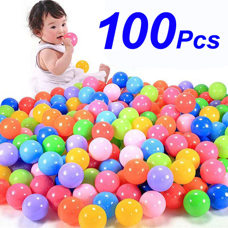 كرة لينة ملونة للرياضة في الهواء الطلق ، 100 قطعة ، ألعاب مضحكة للطفل والطفل ، صديقة للبيئة الإجهاد الهواء