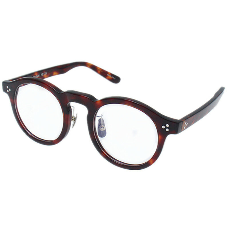 اليابان-كوريا الرجعية Vintage الرجال إطار نظارات صغيرة مستديرة 45-25 إيطاليا المستوردة اللوح ل نظارات وصفة طبية