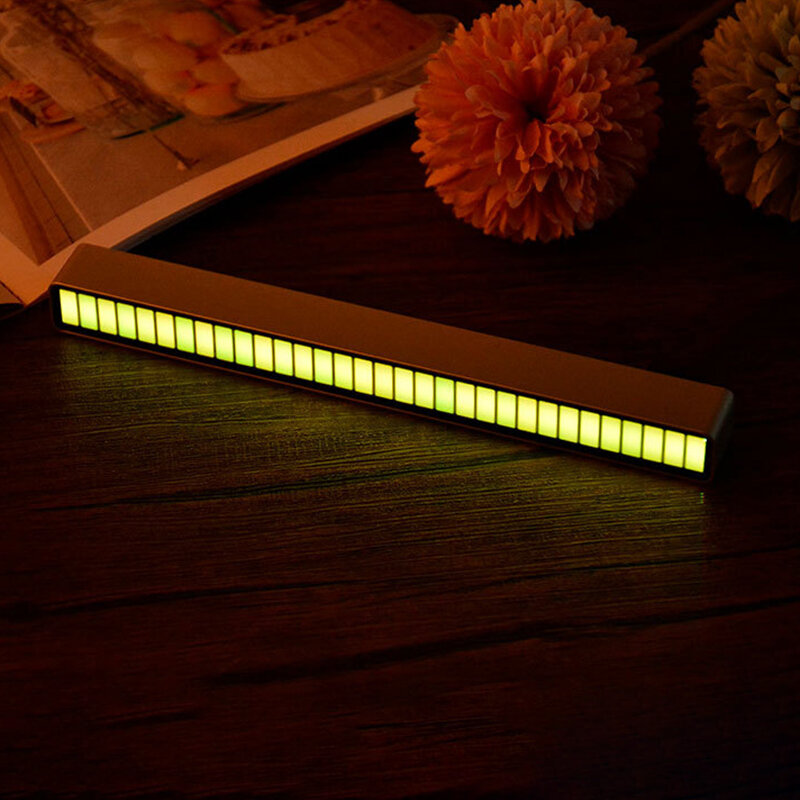RGB مصباح LED قطاع أضواء لاقط ضوء التحكم في الصوت مصباح المحيطة ضوء الذكية APP التحكم إيقاع الموسيقى لعبة ضوء سطح المكتب