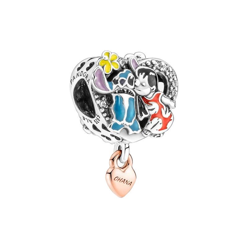 الخرز سوار بالجملة لباندورا حُليات المجوهرات الموضة الأصلية في السائبة غرزة سلسلة ديزني Kawaii سندريلا هدية فتاة 11