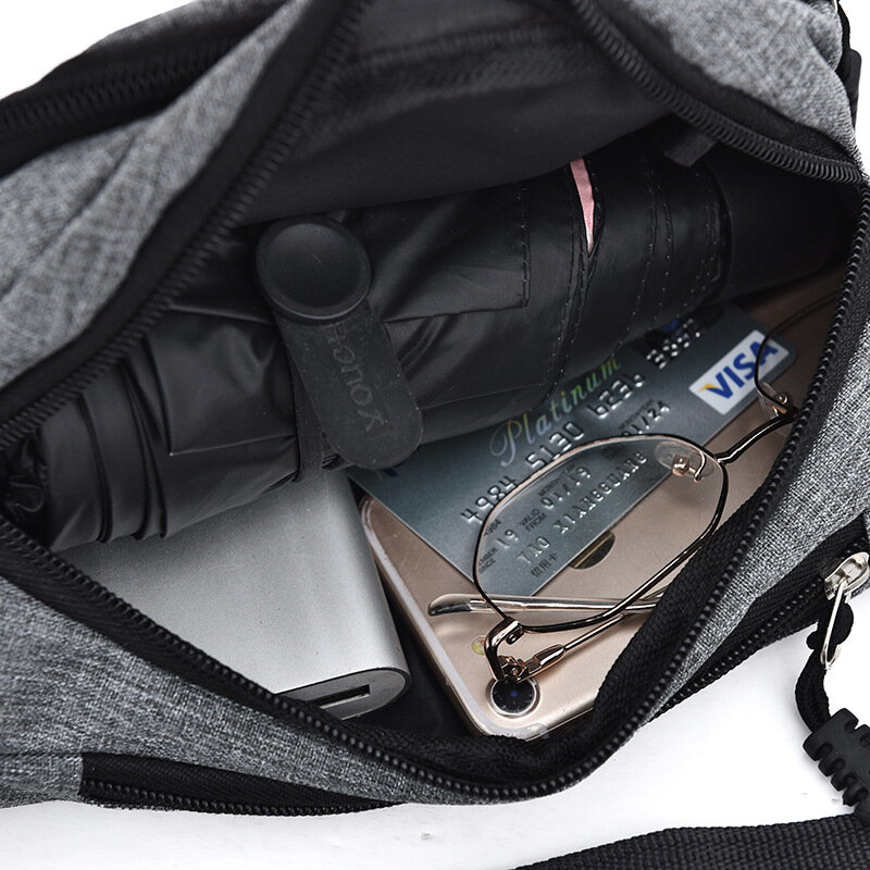حقيبة كروسبودي فاني مع جيوب بسحاب ، محافظ عادية ، حزمة الخصر ، حقيبة الهاتف ، هدايا للرياضة ، تجريب ، السفر والجري
