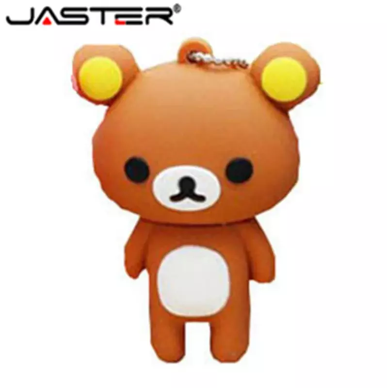 جاستر-نموذج كرتوني الدب القلم محرك الأقراص ، الطفل القدرة الحقيقية USB عصا ، 8GB يو القرص ، 16GB ، 32GB ، 64GB فلاش حملة هدية ، USB 2.0