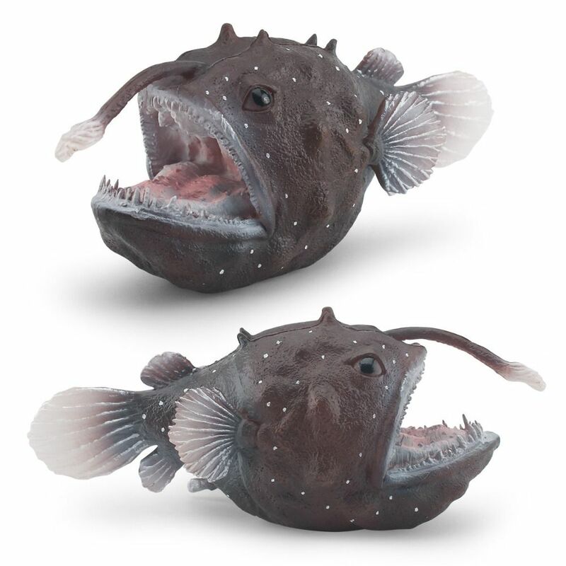 نموذج أسماك الصيد البلاستيكية الصغيرة ، لعبة تعليمية ، نموذج الحيوانات البحرية ، نموذج المحمولة