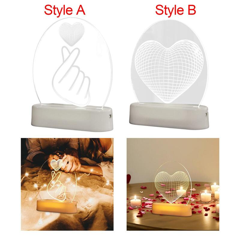 مصباح LED على شكل قلب نيون ، إضاءة ليلية لعيد الحب ، ديكور غرفة النوم ، أضواء رومانسية ، زفاف ، لوازم حفلات عيد الحب