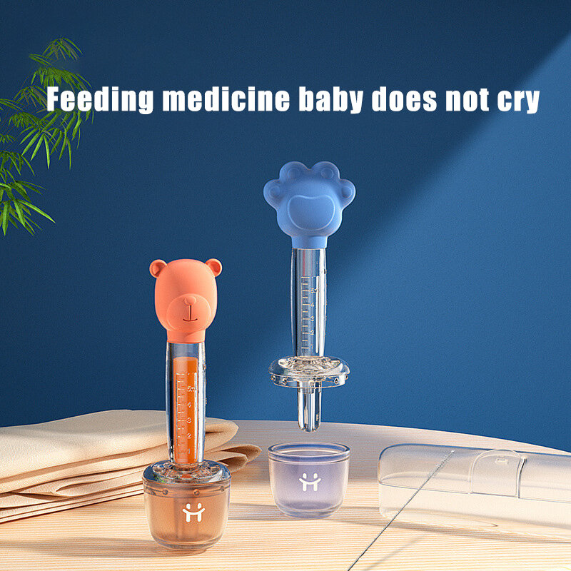 كارتون الدب الطفل الطب المغذية الذكية الطب موزع مصاصة الرضع عصير المياه المغذية الطفل بالقطارة تغذية الملحقات