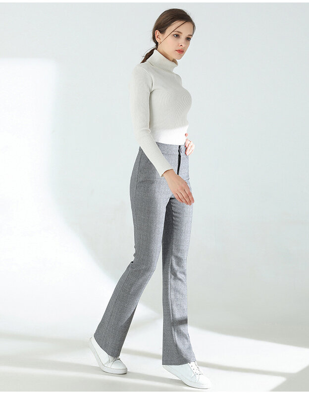 2022 New Women Casual Spring Summer Trousers Solid Ladies Cotton Linen Pants