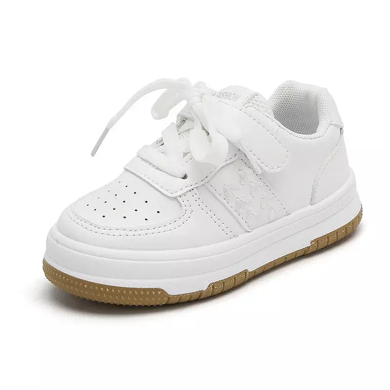 أحذية رياضية بيضاء جيدة التهوية للأطفال ، أحذية تنس مانعة للإنزلاق ، كاجوال ، متعددة الاستخدامات ، أولاد ، بنات ، أطفال ، موضة ، ربيع وخريف
