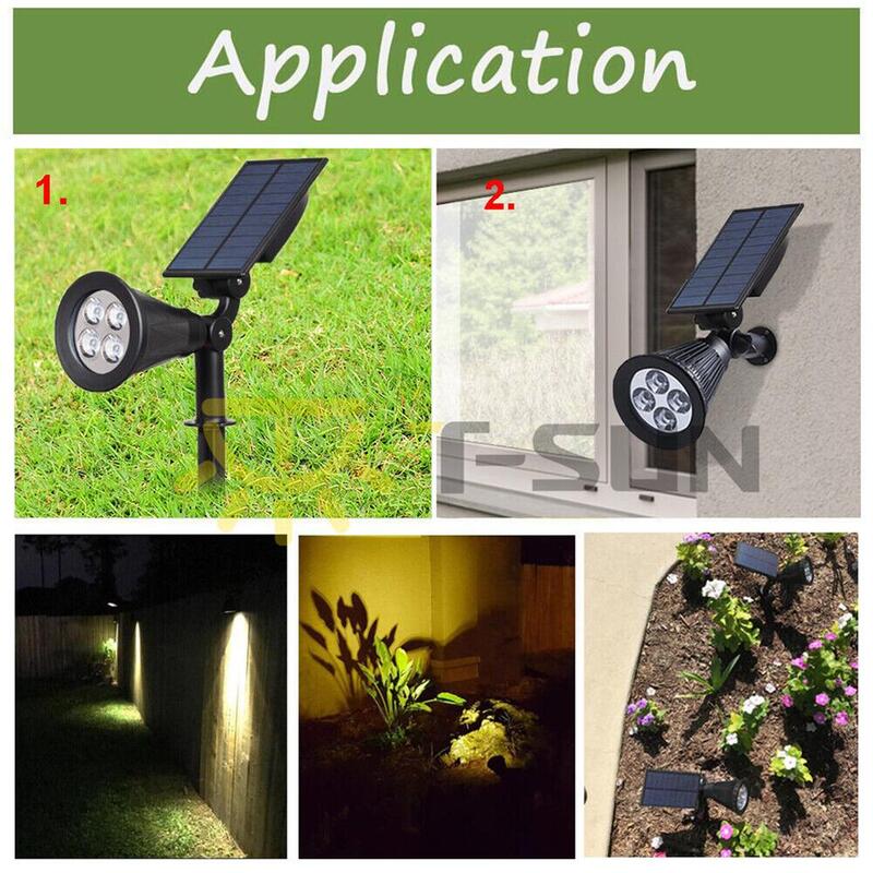 7led Solar Lawn Lamp Spot Light Built In 2200mah Lithium Battery Waterproof Outdoor Colorful Rgb Garden Lawn Landscape Lamp
