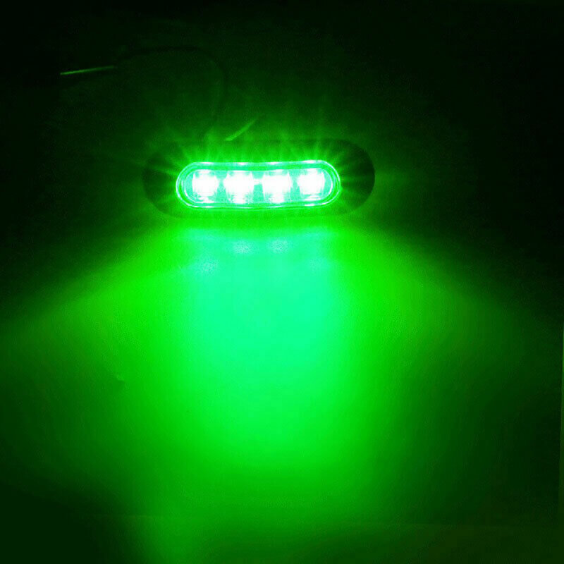 2 قطعة قارب LED أضواء الملاحة 4LED ستيرن ضوء مقاوم للماء القوس العائم مصباح إشارة للقوارب الشراعية كاياك 12 فولت-24 فولت