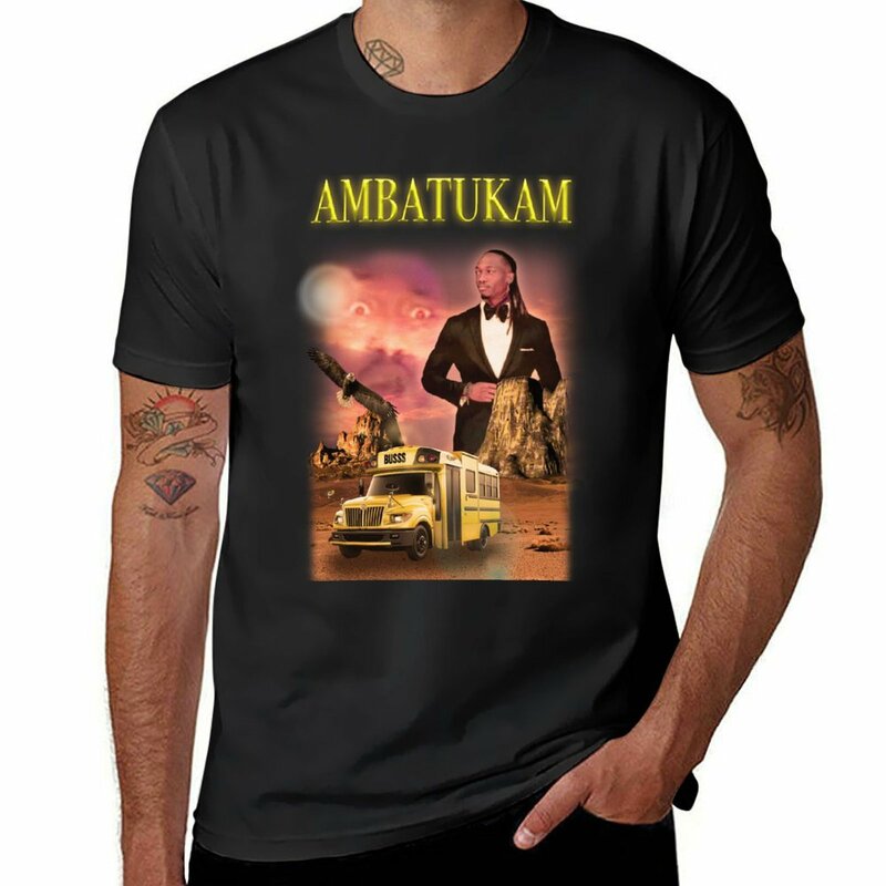 تي شيرت رجالي من Ambatukam Dreamyull ، ملابس لطيفة ، قمصان قصيرة الأكمام ، تيشيرتات برسومات ، ملابس صحراوية