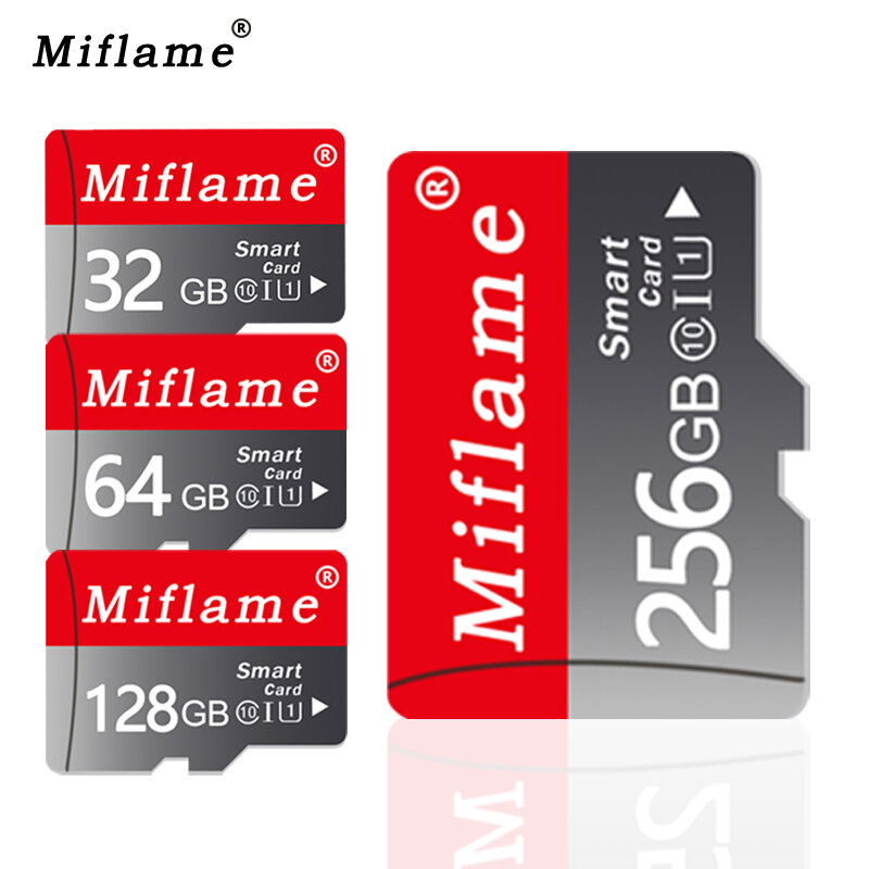 بطاقة ذاكرة ميكرو TF من الفئة 10 ، 8 جيجابايت ، 16 جيجابايت ، 32 جيجابايت ، 64 جيجابايت ، 128 جيجابايت ، 256 جيجابايت