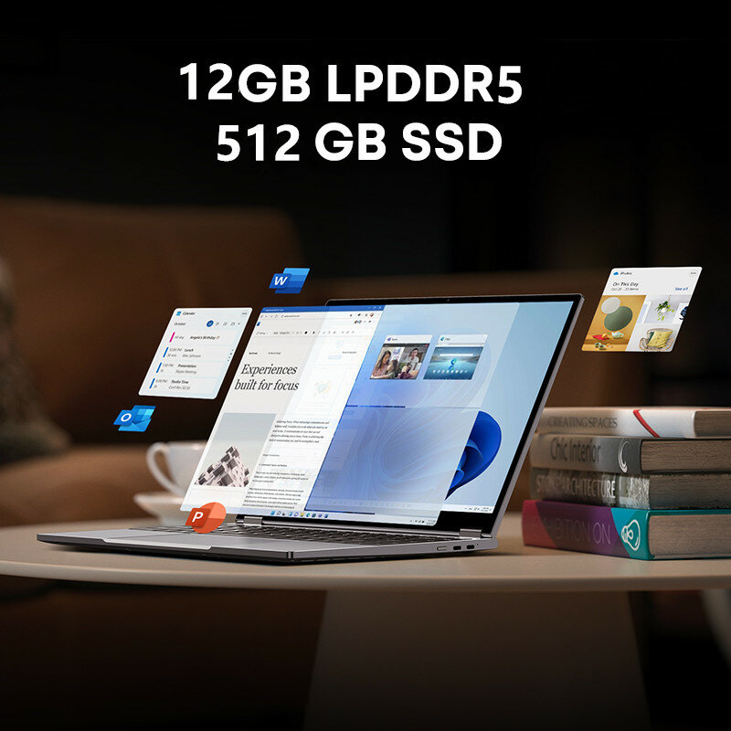 CHUWI-FreeBook Laptop 2 in 1, Intel i3 1215U, 12GB LPDDR5, 512G SSD, Windows 11, 13.5 ", IPS, FHD Display, 2256x1504, WiFi 6