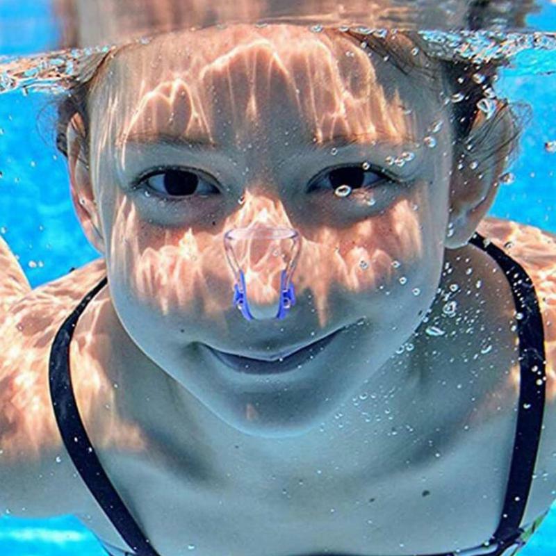 1 قطعة عالية الجودة قابلة لإعادة الاستخدام لينة سيليكون السباحة الأنف كليب مريحة الغوص تصفح السباحة الأنف كليب للكبار الأطفال