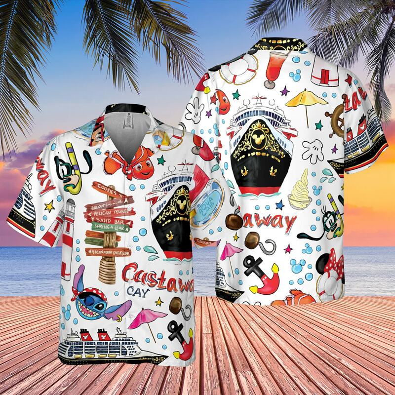ديزني كروز هاواي قميص الرجال زر حتى قميص ميكي كروز هاواي قميص ديزني لاند ميكي والأصدقاء هاواي قميص