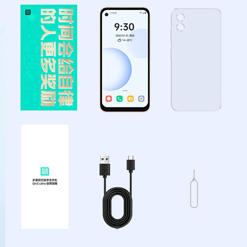 Qin 3-الترا هاتف ذكي صغير أندرويد ، يدعم 4G ، جوجل بلاي ، متعدد اللغات ، بلوتوث ، واي فاي ، هاتف
