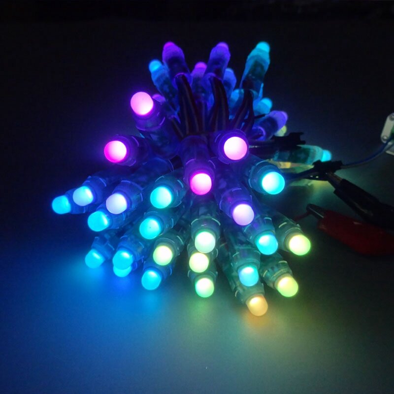 كامل اللون وحدة إضاءة LED بكسل ، ضوء عيد الميلاد الرقمية ، DC5V ، IP68 مقاوم للماء ، RGB ، 2811 ، 1903 IC ، WS2811 ، 12 مللي متر ، 500 قطعة