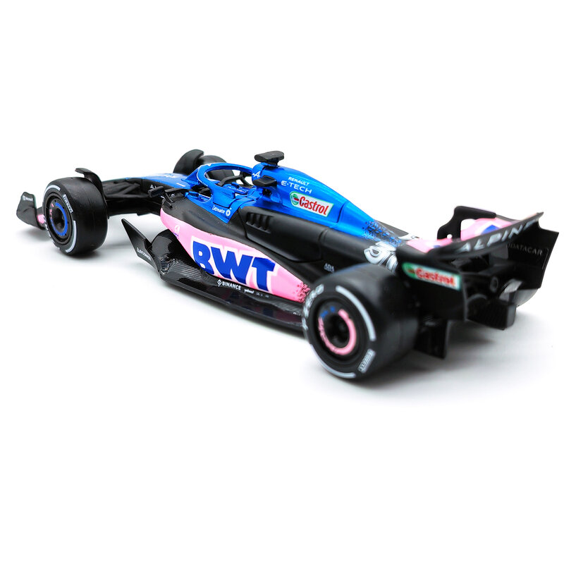 Bburago-F1 سباق الفورمولا سيارة ، 1:43 BWT جبال الألب 2023 A523 #10 #31 ، ثابت محاكاة دييكاست سبيكة نموذج سيارة