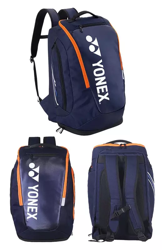 YONEX-مضرب تنس الريشة وسلسلة مضرب تنس ، حقيبة ظهر عالية الجودة ، حقيبة رياضية ، تخزين مقصورة ، ملحقات ، علامة تجارية