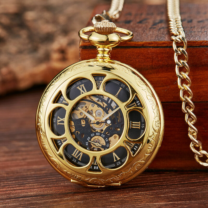 خمر الفضة الميكانيكية اليد الرياح جيب الساعات الأزرق الأرقام الرومانية الهاتفي الميكانيكية ساعة الوجه الرجال على مدار الساعة مع سلسلة فوب