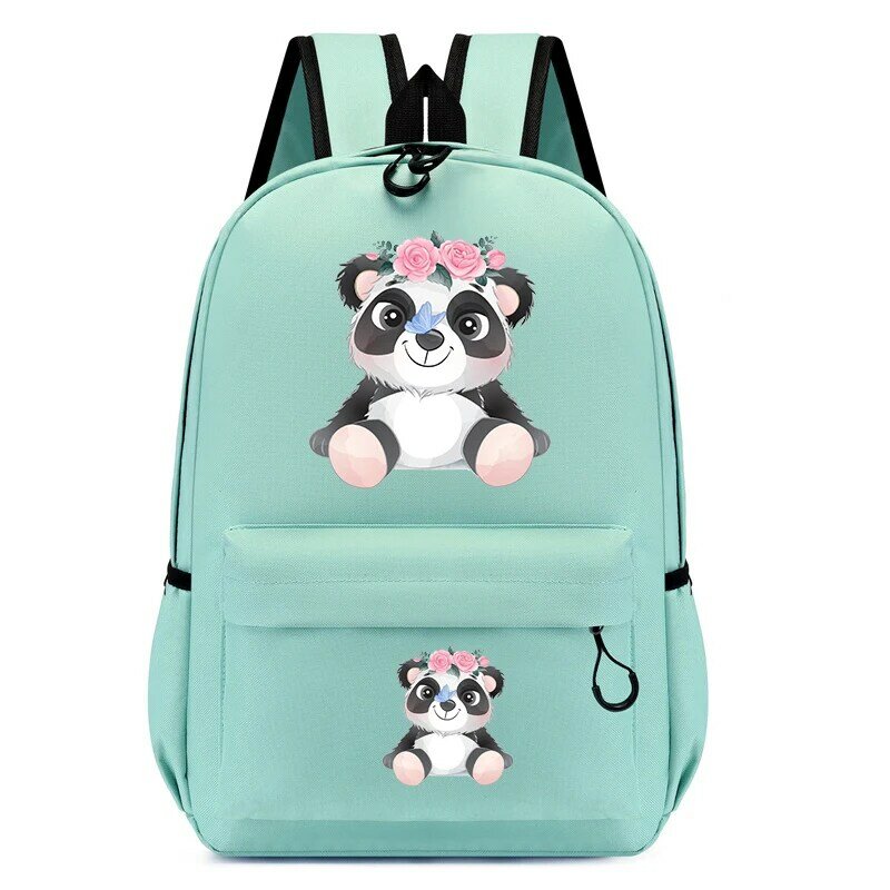 حقيبة ظهر حيوانات كرتونية بألوان مائية لطيفة ، حقائب مدرسية عصرية ، حقيبة كتب للفتيات ، أزياء سفر الأطفال ، جديدة