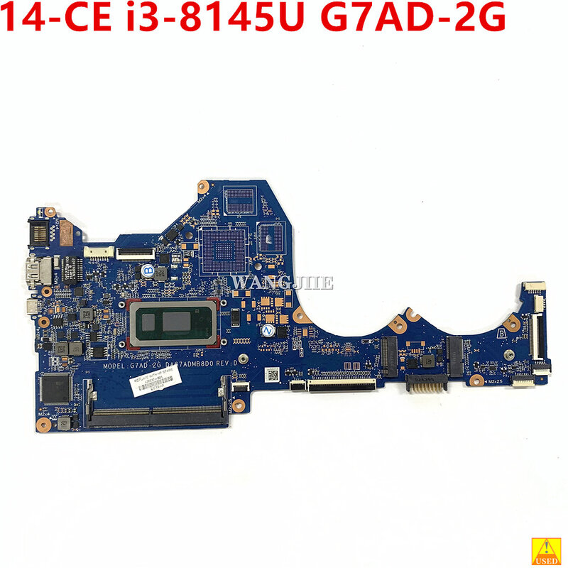 G7AD-2G ل HP جناح 14-CE 14-ce0000 تستخدم TPN-Q207 اللوحة المحمول L36237-601 L36237-001 مع i3-8145U DAG7ADMB8D0