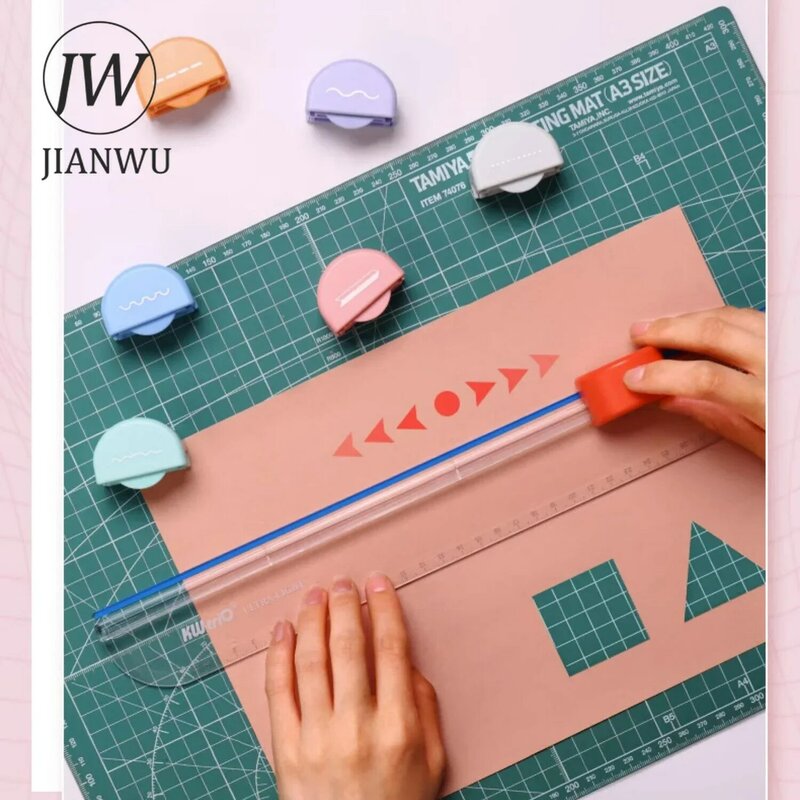 JIANWU-متعددة الوظائف ورقة القاطع ، متعددة القاطع رئيس ، مزيج القواطع ، أدوات الإبداعية ، DIY بها بنفسك مجلة القرطاسية ، سبعة في 1