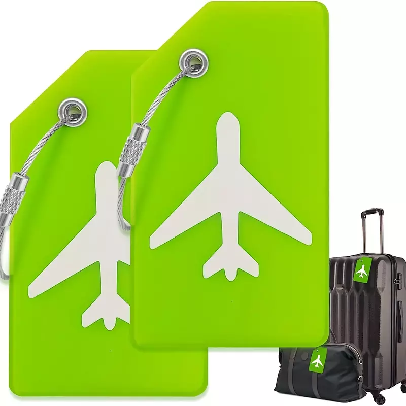 علامات الأمتعة لحقيبة ، 2 قطعة ، اكسسوارات السفر الأساسية ، لاتخاذ اسم حقائب الظهر