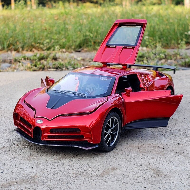 1:32 Bugatti Centodieci سبيكة سيارة سيارات لعبة جمع المعادن نموذج سيارة الصوت والضوء التراجع لعب للأطفال هدية