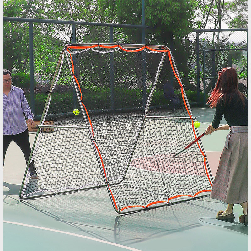 شبكة ارتداد لمدربي التنس ، شبكة نايلون ، مشغل فردي ، مزدوج ، 8 مستويات من الضبط ، محمل حمل قوي