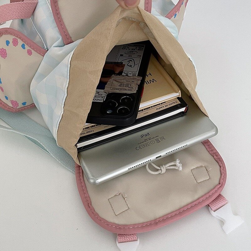 حقيبة ظهر نايلون MBTI-Cinnamoroll للنساء ، حقائب ظهر خفيفة الوزن ، حقيبة كاجوال صغيرة ، حقيبة نسائية يابانية جمالية ، حلوة ، لطيفة ، جديدة ، موضة