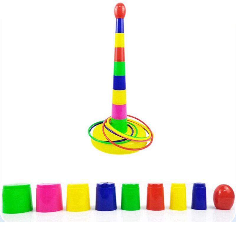 لعب الأطفال رمي ألعاب حلقة ألعاب رياضية في الهواء الطلق البلاستيك إرم خواتم الوالدين والطفل طبقات دائرة تفاعلية لعبة في وقت مبكر