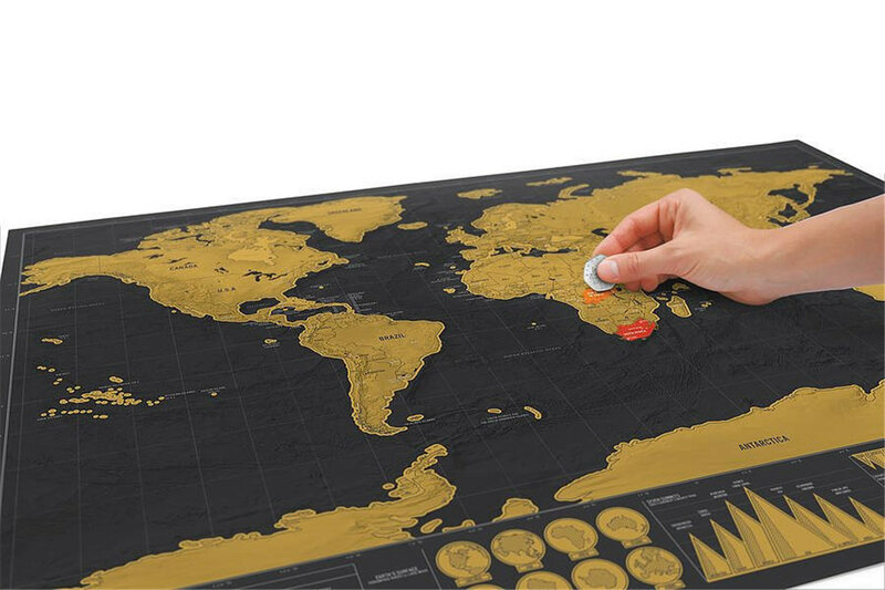 خريطة خدوش للعلامات التجارية ، طبعة عالمية من الصين ، بطاقة لكمة للسفر ، سجل درب السفر ، ملصقات ديكور الجدار الفنية ، خريطة الديكور